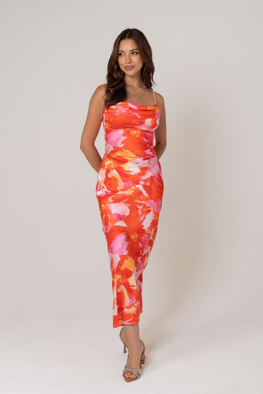 Marisol Print Midi Party Dress